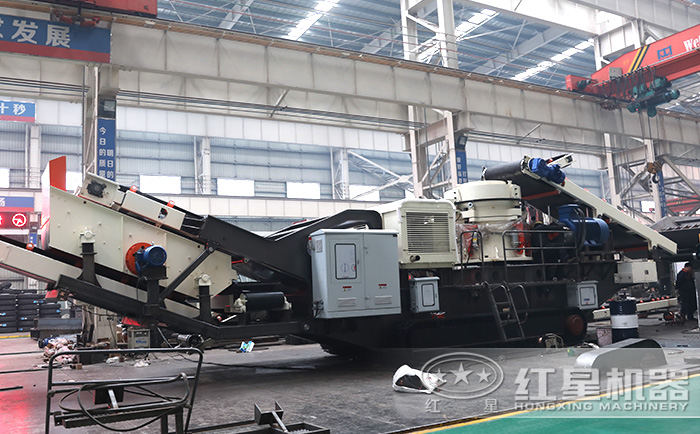 移動(dòng)石子顎破+圓錐破定制現(xiàn)場(chǎng)