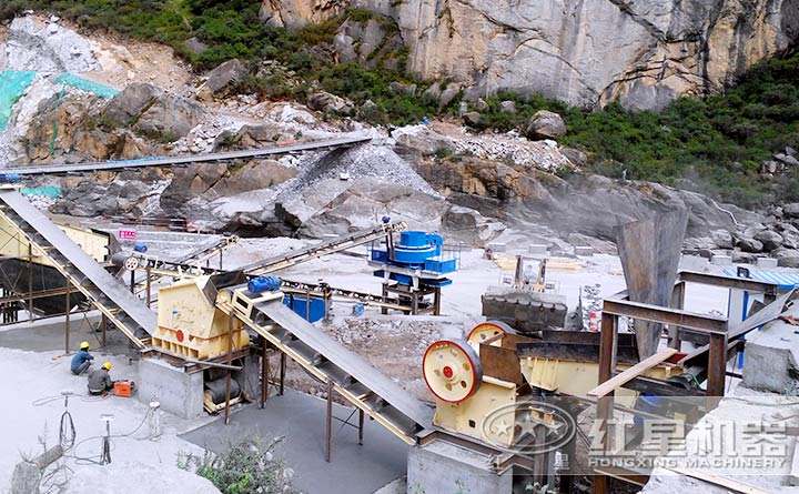 制沙機工作現(xiàn)場