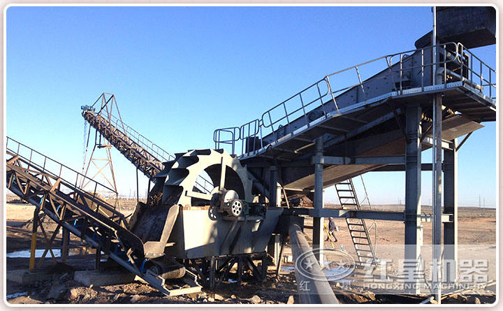 石粉洗砂機現(xiàn)場