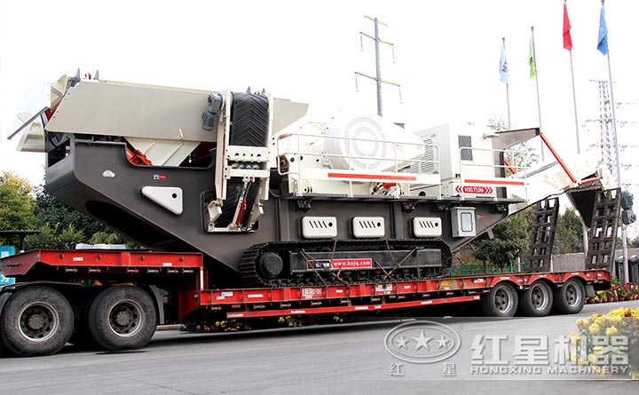 流動式碎沙機發(fā)貨中