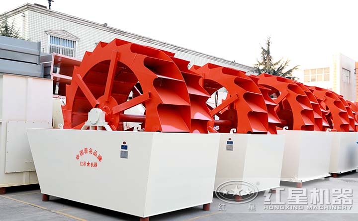 紅星大型環(huán)保洗沙機種類多，型號全，可到廠選型