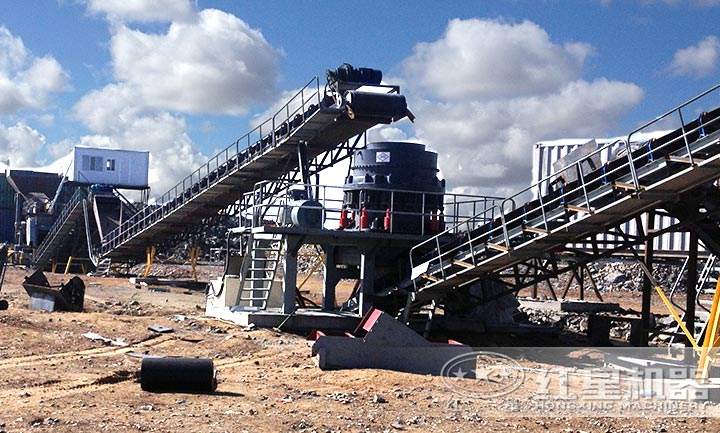 圓錐碎石現(xiàn)場(chǎng)