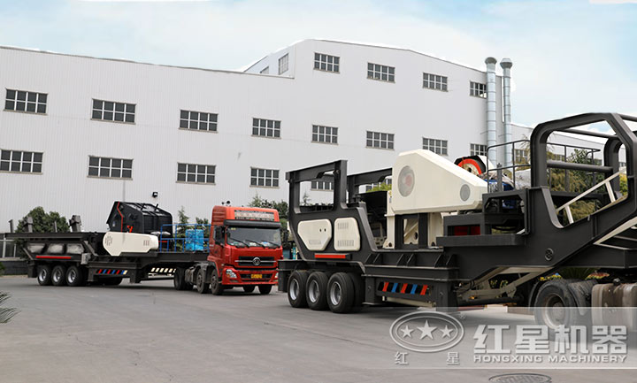 移動碎石機發(fā)貨現(xiàn)場