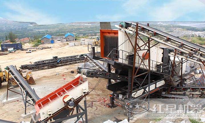 移動(dòng)制砂現(xiàn)場(chǎng)