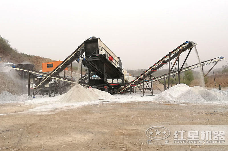 砂石生產(chǎn)線現(xiàn)場(chǎng)