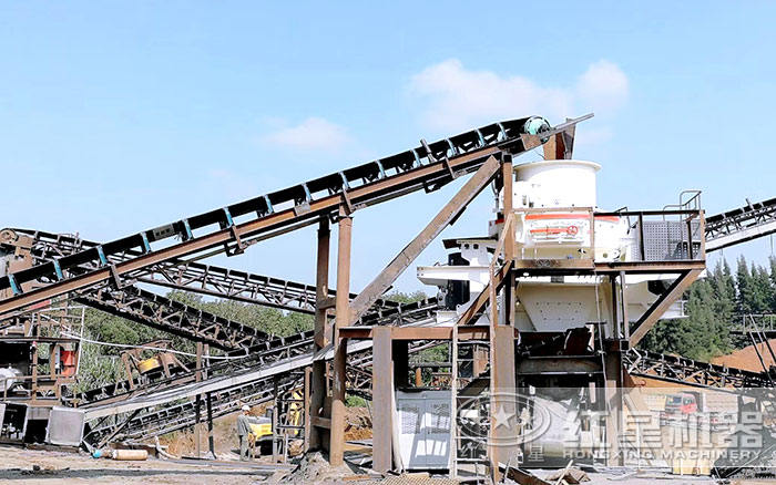 HVI制砂機客戶生產(chǎn)現(xiàn)場