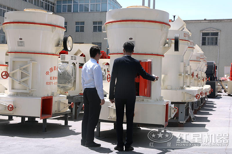 用戶來廠參觀紅星磨粉機