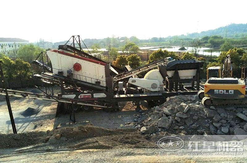 移動式破碎站處理建筑垃圾