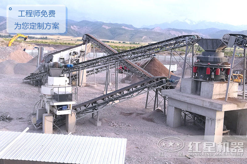 石英砂加工機(jī)器制砂作業(yè)現(xiàn)場(chǎng)