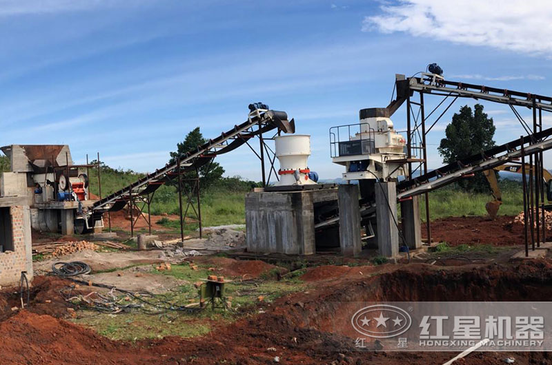 制沙生產(chǎn)線現(xiàn)場