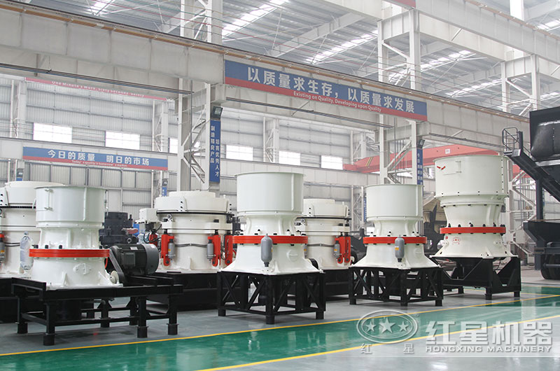 碎石機(jī)械圖片之圓錐破碎機(jī)