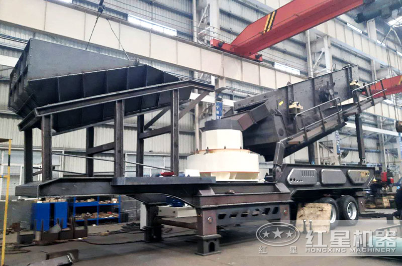 移動(dòng)式制砂機(jī)生產(chǎn)車間