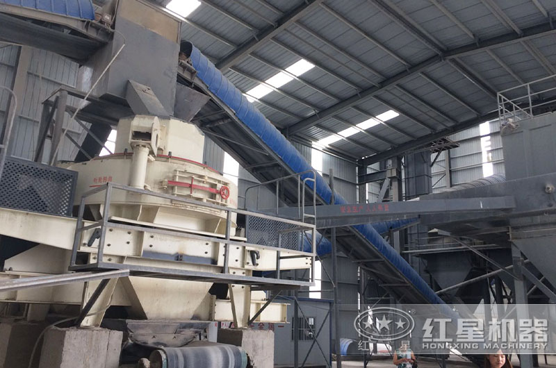 石屑制砂現(xiàn)場