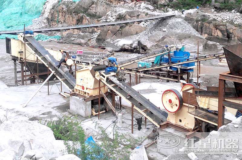 制砂生產(chǎn)線現(xiàn)場