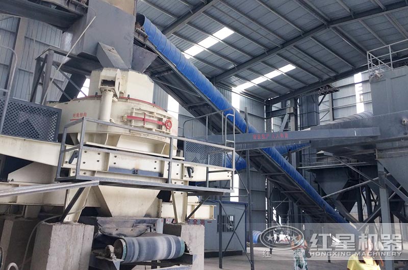 制砂機(jī)工作現(xiàn)場