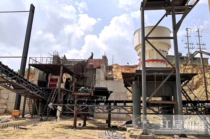 固定式建筑垃圾處理現(xiàn)場